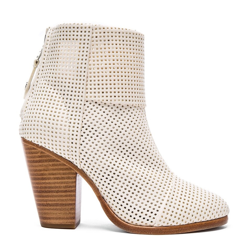 SOLD Rag & bone Classic Newbury white perforated boots